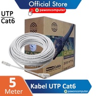 Kabel Lan 5 Meter Cat 6 Indoor UTP Wifi Internet Terbaik Siap Pakai
