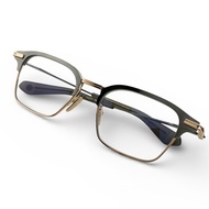 全新未使用 ▲ DITA DTX142 打字員眉框眼鏡 金色槍灰色 52⬜︎19 140 日本製造 女士 零售價 ¥123,200