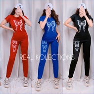 TERNO BUTTERFLY TSHIRT AND LEGGINGS