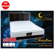 [LOCAL SELLER] Sheraton 9" Euro-Top Spring Mattress + Bedframe