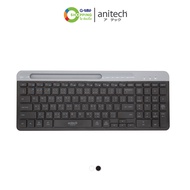 Anitech คีย์บอร์ดดูอัลฟังก์ชั่น เชื่อมต่อระบบไวเลส 2.4G และบลูทูธ 5.0 P505  มี 2 สี ให้เลือก #129335