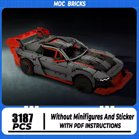 Champion Speed Cars Moc Building Bricks S1 E-Tron Quattro Sports Car Model Technology Modular Blocks