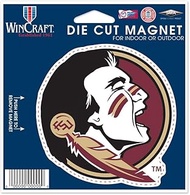 NCAA Florida State University 04821115 Die Cut Magnet, Small, Black