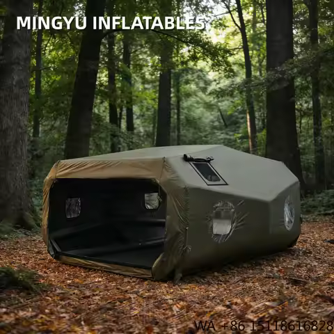 Inflatable Space Tent Large Outdoor Camping Picnic 3000mm Waterproof Breathable Four-season Oxford C
