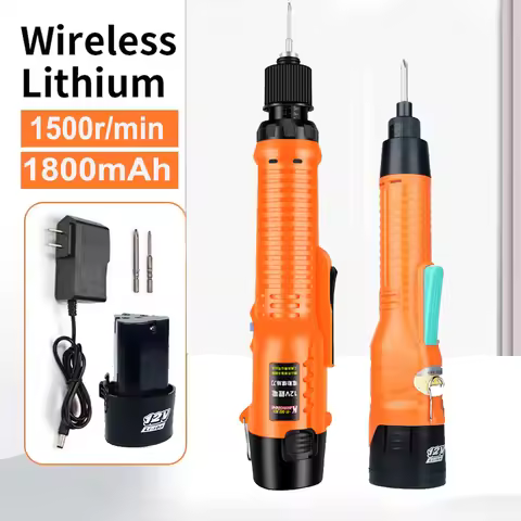 12V Wireless Electric Screwdriver Rechargeable Mini Drill Electric Screwdriver 1500rpm Lithium-Ion B