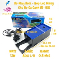 RS-188 12W water filter pump with trough filter for RS 188 aquarium