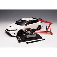 Motorhelix 1:18 Honda Civic Type R FL5 Championship White with Engine Display