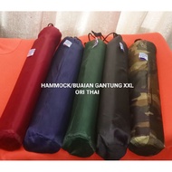 [LIMITED STOCK] BUAI GANTUNG XXL (110 KG) MURAH FREE TALI + BEG  | HAMMOCK DOUBLE LAYER BESAR | BUAI