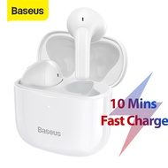 หูฟัง Baseus E3 TWS หูฟังไร้สายบลูทูธ5.0หูฟังไร้สายหูฟังสำหรับ iPhone 12 Pro Max แฮนด์ฟรีหูฟังหูฟัง White