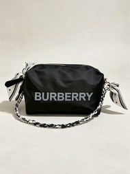 ⭐️Burberry Beauty⭐️黑武士雲朵化妝包配絲帶條鏈改裝 腋下包 手袋