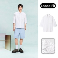 GXG | Casual & Refreshing Mens Shirt Stripe 3/4 Sleeve