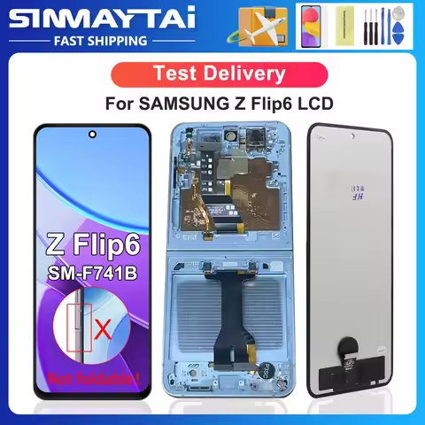 Z Flip6 5G Tested For Samsung For Z Flip 6 SM-F741B F741U F741W F741N LCD Display Touch Screen Digit