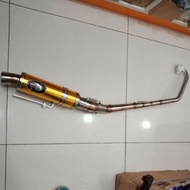 LC135 EXHAUST PIPE ESPADA STEEL GOLD
