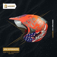 Helm JPR SUPERMOTO - BORN TO RIDE - Helm Keren - Helm Murah