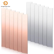 12 Pcs Pure Copper Zinc Anode Sheet 99.9% High Purity Copper Zinc Electrode Strips 0.04 Inch X 0.98 