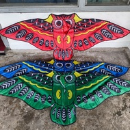Viral Owl motif kite, size 1.4 meters, fiber material, toy layang-layang