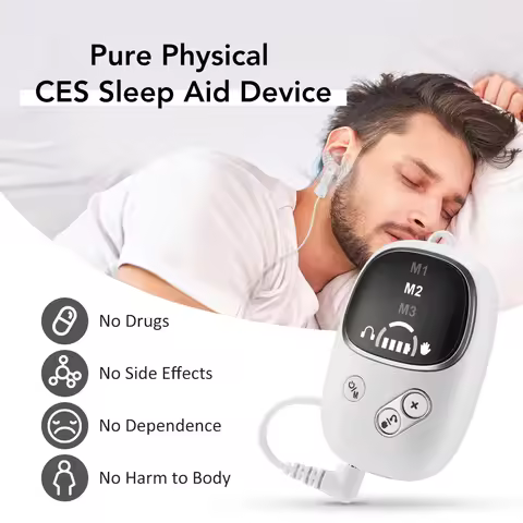 CES vagus nerve stimulation clip ear Sleep Aid Device Relieve Insomnia Promote Fast Sleep Deep Sleep