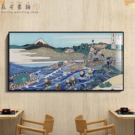 Japanese Ukiyo-e painting living room decoration Kanagawa surfing log style poster printing canvas h