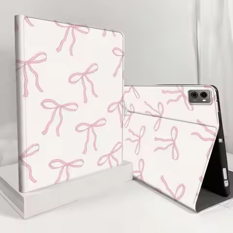 Artistic Pink Bow For Lenovo Xiaoxin Lenovo Tab Pad Pro Plus GT K10 P11 M10 Legion Y900 Y700 Inch Ta
