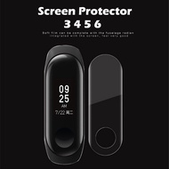 SinHGeY สำหรับป้องกันหน้าจอ,สำหรับ Xiaomi Mi Band 3 4 5 6สายฟิล์ม Mi Band สมาร์ทวอทช์ Miband กระจกป้องกันเต็มจอสำหรับ Miband6 5 4 3ฟิล์ม