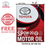 🇲🇾ORI JAPAN🔥 TOYOTA FULLY 0W20 4L ALTIS VIOS YARIS SIENTA CAMRY ESTIMA VELLFIRE ALPHARD SYNTHETIC EN