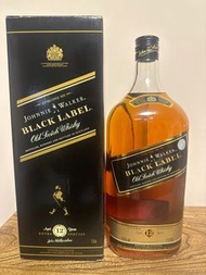 [以物易物］罕有舊裝威士忌 (向左走) 2L Johnnie Walker Black Label Old Scotch Whisky 12YO