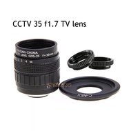 FUJIAN 35mm F1.7 CCTV TV Movie lens+C Mount+Macro ring for Sony E Mount Nex-6 Nex-7 Nex-5R A3500 A63