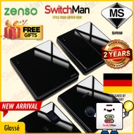 [SIRIM] ZENSO Glasse Switch & Socket Suis Kaca 13/16/20/45A 1/2/3/4 Gang 1/2 Way Doorbell Flat Unive