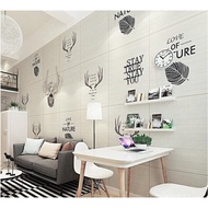 Full Wall Stickers for Children's Room1f13Bedroom Decor Striped Wallpaper Background Waterproof Livi