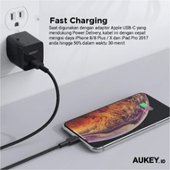 Original Kabel Charger Iphone Aukey Cb-Cl4 Usb-C To Lightning 1.8M -