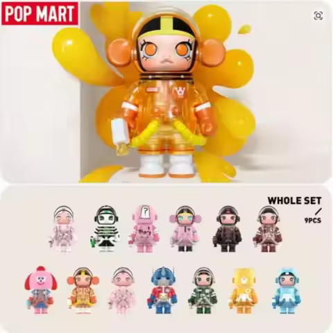 POP MART MEGA SPACE MOLLY 100% Series 4 Trendy Blind Box Mystery Box Kawaii Ornaments Figurines Home