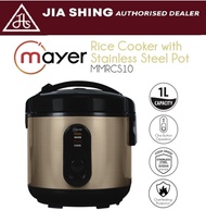 Mayer Rice Cooker with Stainless Steel Pot MMRCS10