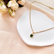 Zircon 316L stainless steel necklace