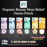 🔥 SG Instock 🔥 Happy Noz Organic Onion Sticker Onion Oil For Blocked Noses, phlegm, Cough And Fever 