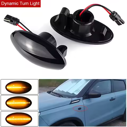 2Pcs LED Dynamic Side Marker Light Signal Blinker For Suzuki Grand Vitara Jimny Splash APV Alto SX4 