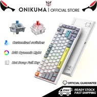 ONIKUMA Mechanical Keyboard 82Keys Full Key Hot Swap Gaming  Keyboard Customised Switches