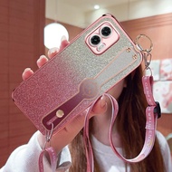 For Motorola Moto G24 Moto G24 Power MOTO G53 MOTO G73 casing case Flash powder electroplating Wrist