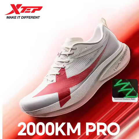 XTEP 2000km PRO Men's Running Sneakers 2026 Spring Cushioned Stability Comfort Lightweight Male Spor