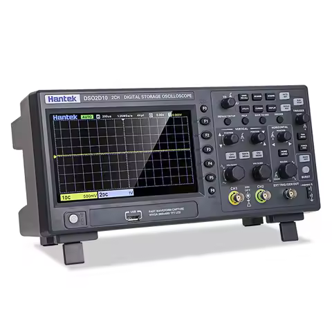 Hantek DSO2D10 Digital Oscilloscope 2 Channels 100Mhz Storage Osciloscopio 1GSa/s Sample Rate