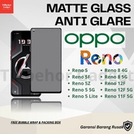 Matte Glass Anti Glare Oppo Reno 11F 5G 12F 12F 5G 8 4G 8 5G 5 5G 5 Lite 5F 5Z
