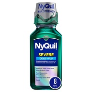 Vicks NyQuil SEVERE Cold and Flu Relief Liquid Medicine, Maximum Strength, 9-Symptom Nighttime Relie