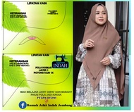 pola khimar syari pola jilbab