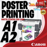 A1/A2 Poster Printing (Glossy Photo paper/Matte Paper/Plain paper )