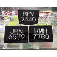 NOMBOR PLAT MOTOR KROM/CERMIN/SILVER/FANCY/NOMBOR KILAT/NOMBOR CHROME/FONT TAJAM/NOMBOR PLAT KLASIK/