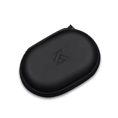 KZ Earphone Accessories Hard Case Bag With Logo Portable Oval Headset PU Storage Box For ZST ZS10 PR