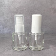 20ml Serum Bottle 20ml Clear Glass Pump Bottle/ 20ml RF Glass Bottle Clear Pump Essence /