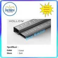 Besi Holo Hollow Galvanis 2x4 CM Coklat