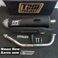 KNALPOT TZM PROJECT NON SS PRO FULLPACK ORIGINAL PNP YAMAHA NMAX NEW AEROX NEW