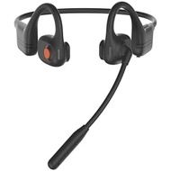 Open Ear Headphones with Mic - 29g Lightweight Open Ear Headset with DSP Noise Cancelling Boom Mic, 