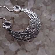 Pair of Cross cossack swords earring for Men 25 mm 1 inch, Big Sterling Silver